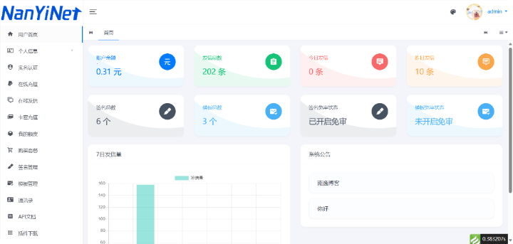 短信系统,106短信,在线发信,API发信,自定义签名